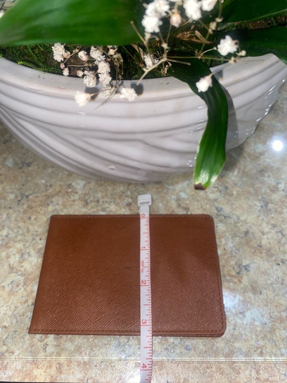 Louis Vuitton Vintage Brown Taiga Leather Unisex Card Holder Wallet SP0977 EUC - Picture 15 of 15